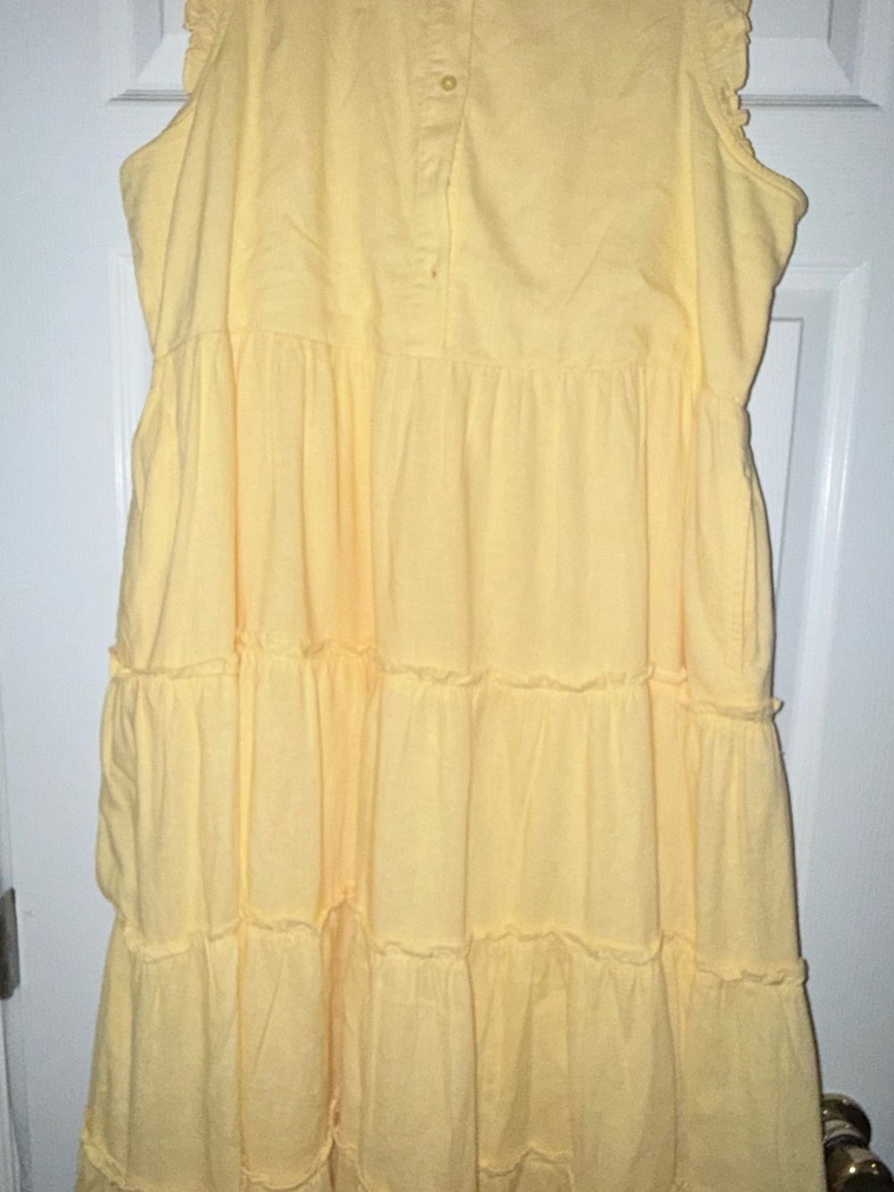 Women’s Yellow Tiered Sundress - Brand Unknown